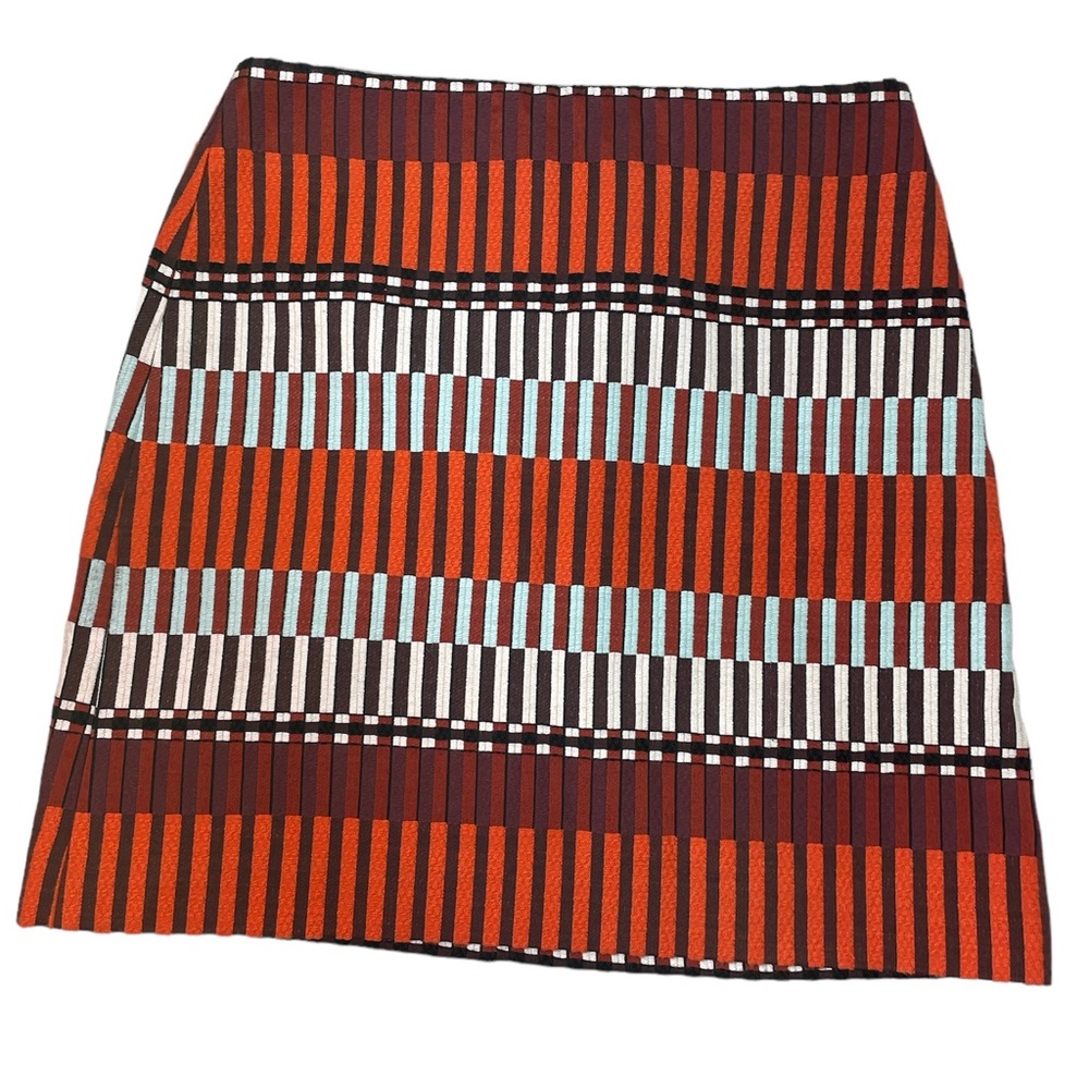 Ann Taylor Black Label Skirt A-Line Jacquard Lined Size 6